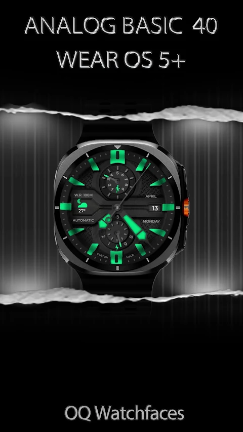 Analog Basic 40 Wear OS 5+ screenshot
