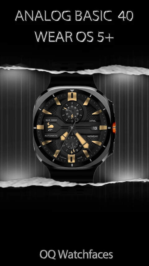Analog Basic 40 Wear OS 5+ screenshot