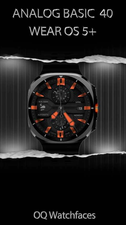 Analog Basic 40 Wear OS 5+ screenshot
