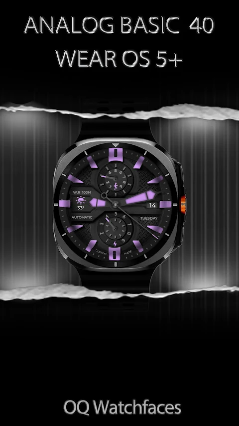 Analog Basic 40 Wear OS 5+ screenshot