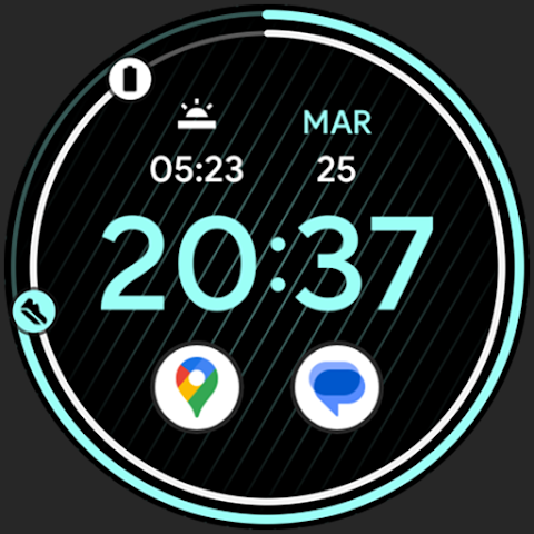 Clean Digital: Watch face screenshot