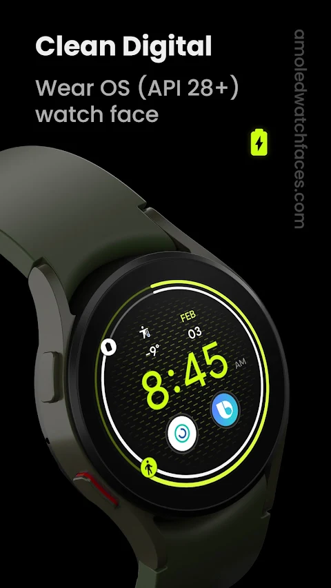 Clean Digital: Watch face screenshot