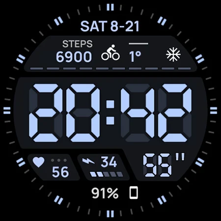 Digital xR Watch Face screenshot