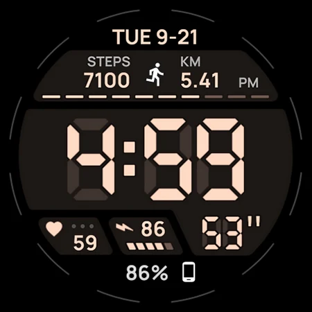 Digital xR Watch Face screenshot