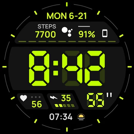 Digital xR Watch Face screenshot