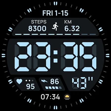 Digital xR Watch Face screenshot