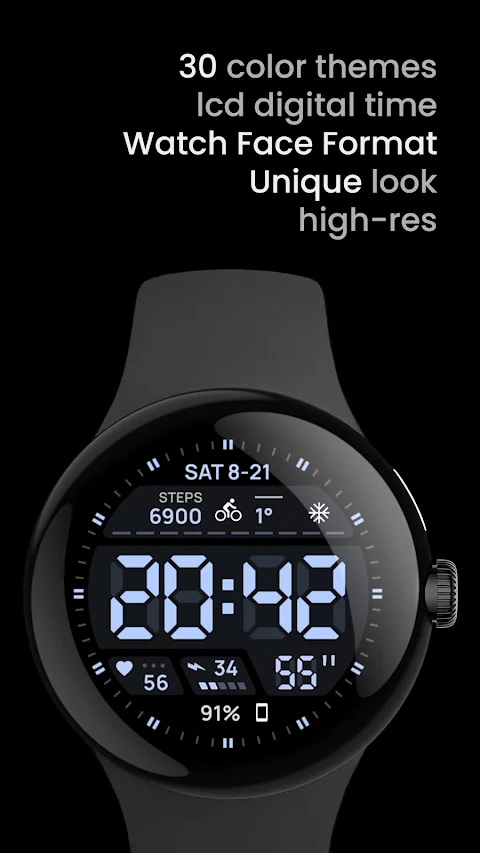 Digital xR Watch Face screenshot