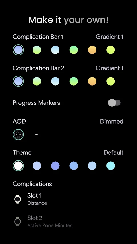 Health Dx: Watch face screenshot