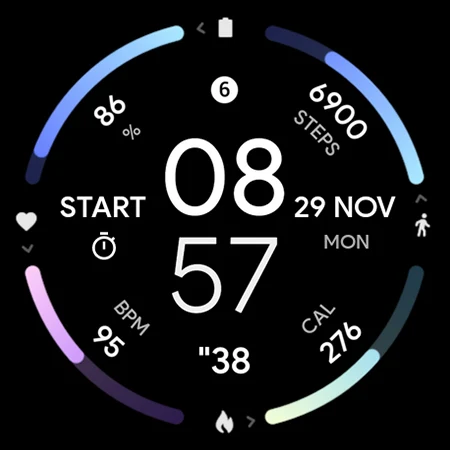InfoGraph Watch Face screenshot