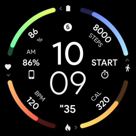 InfoGraph Watch Face screenshot