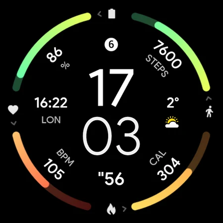 InfoGraph Watch Face screenshot