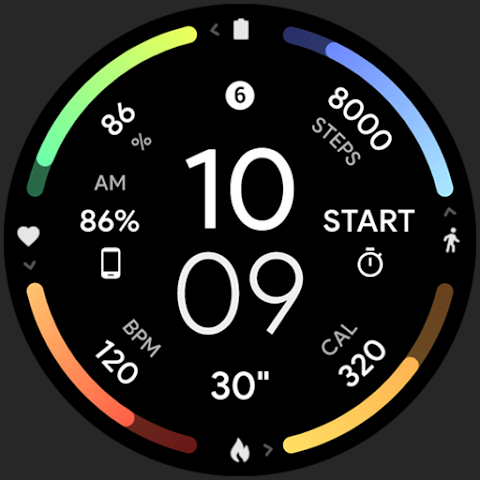 InfoGraph Watch Face screenshot