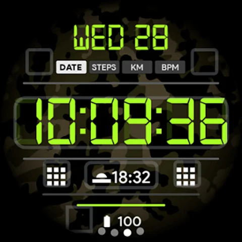 LCD Digital: Watch face screenshot