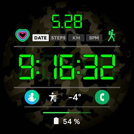 LCD Digital: Watch face screenshot