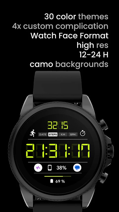 LCD Digital: Watch face screenshot