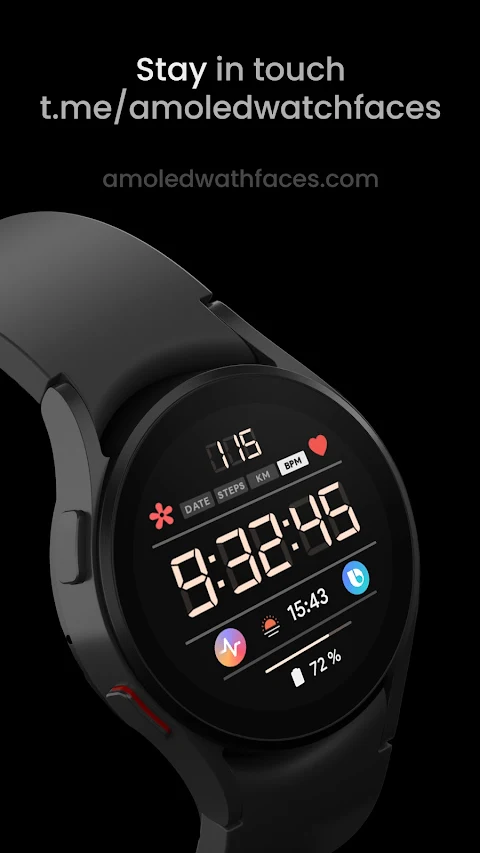 LCD Digital: Watch face screenshot