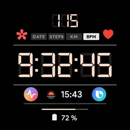 LCD Digital: Watch face screenshot