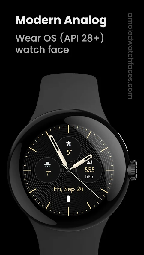 Modern Analog: Watch face screenshot