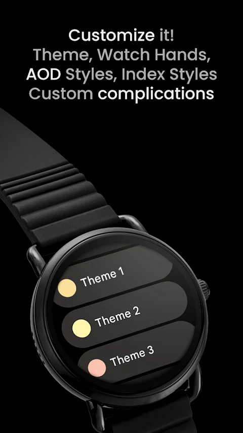 Modern Analog: Watch face screenshot