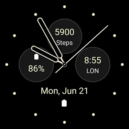 Modern Analog: Watch face screenshot