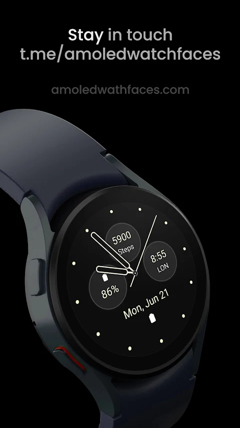 Modern Analog: Watch face screenshot