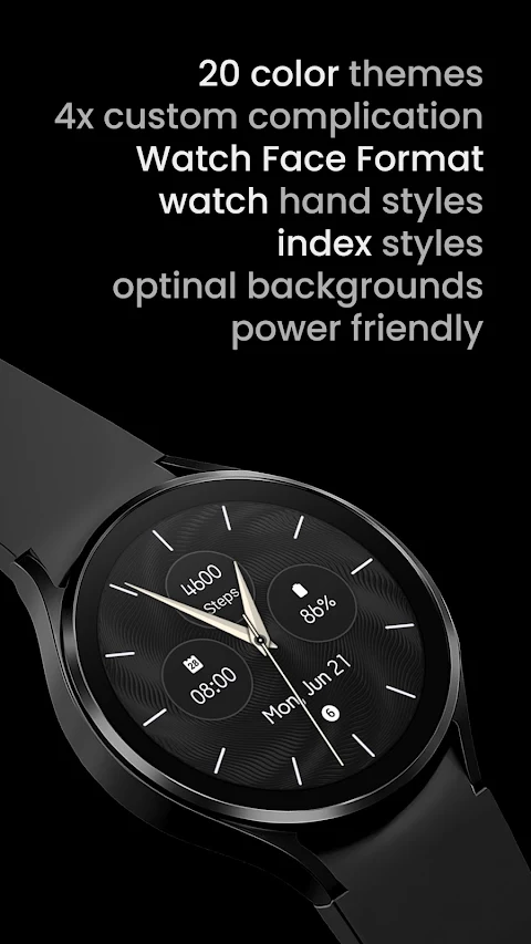 Modern Analog: Watch face screenshot