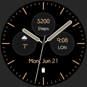 Modern Analog: Watch face
