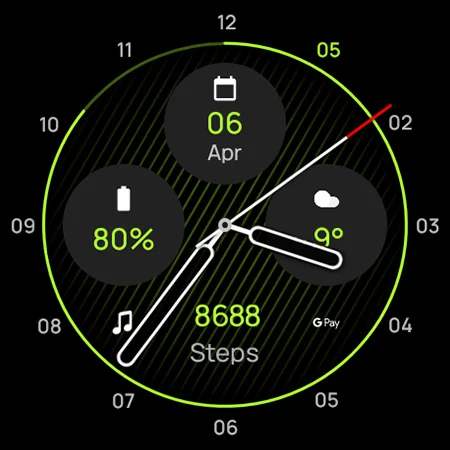 OLED Analog Watch face screenshot