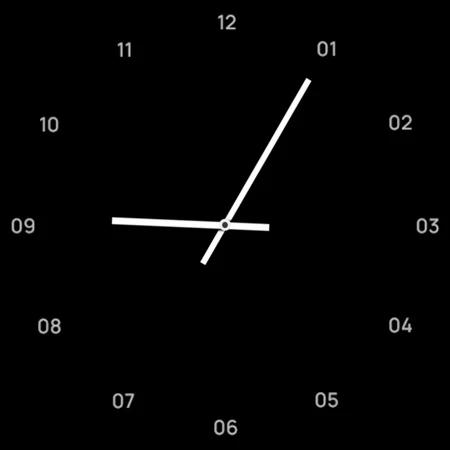 OLED Analog Watch face screenshot