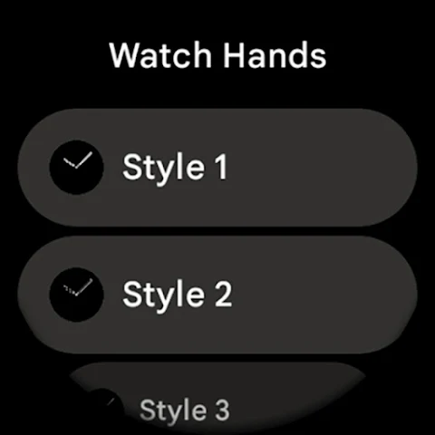 OLED Analog Watch face screenshot