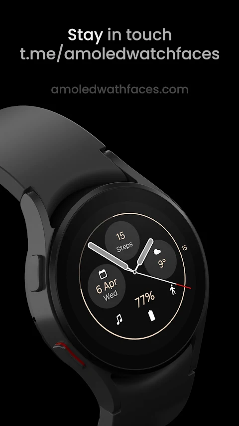 OLED Analog Watch face screenshot
