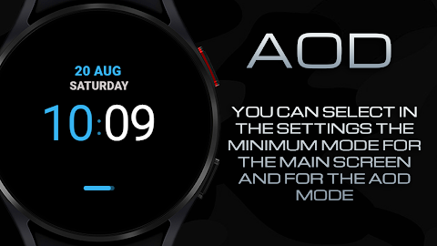 Black practical MOD Watch face screenshot