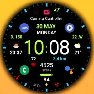 Black practical MOD Watch face
