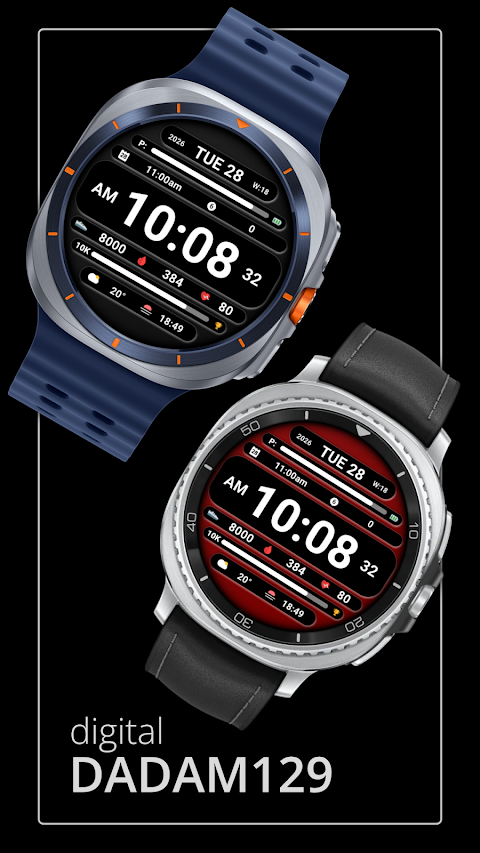 DADAM129: Digital Watch Face screenshot