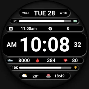 DADAM129: Digital Watch Face