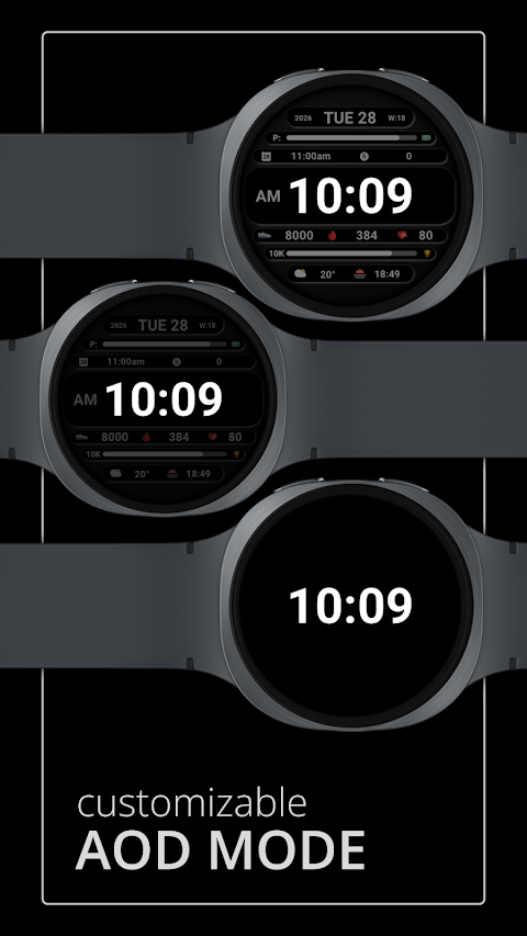 DADAM129: Digital Watch Face screenshot