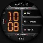 DADAM130: Digital Watch Face