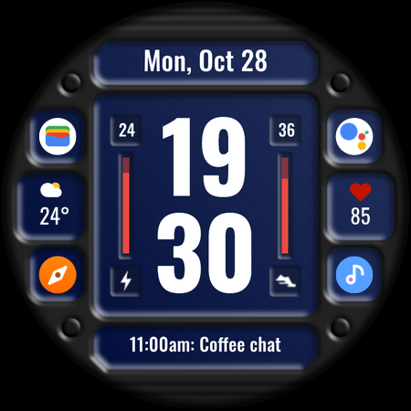 DADAM86: Digital Watch Face screenshot