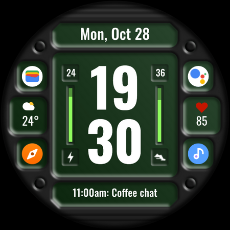 DADAM86: Digital Watch Face screenshot