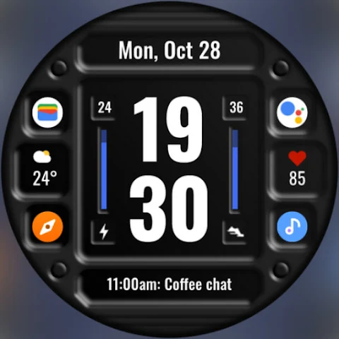 DADAM86: Digital Watch Face screenshot
