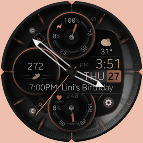 Dream 146 Hybrid watch face screenshot