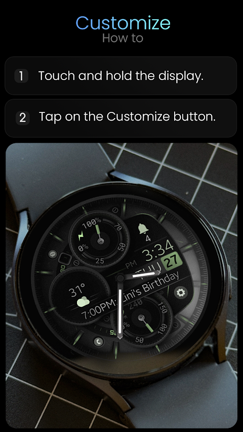 Dream 146 Hybrid watch face screenshot