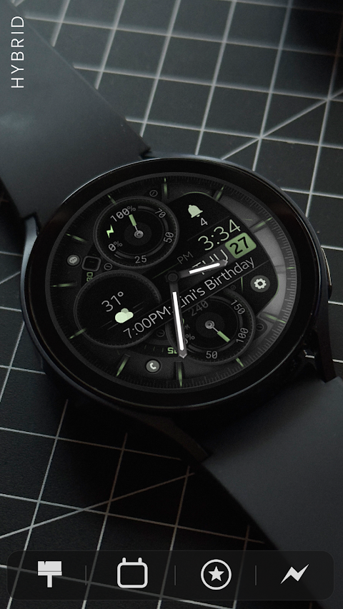 Dream 146 Hybrid watch face screenshot