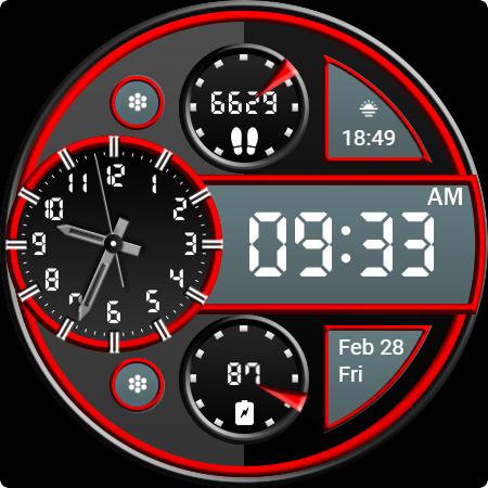 Key WF70 Luxury Watch Face screenshot
