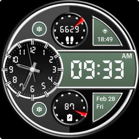 Key WF70 Luxury Watch Face screenshot