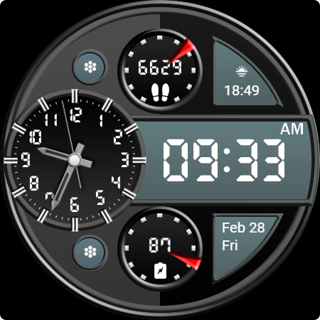 Key WF70 Luxury Watch Face screenshot