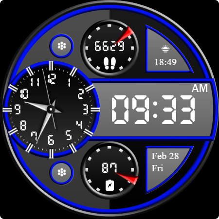 Key WF70 Luxury Watch Face screenshot