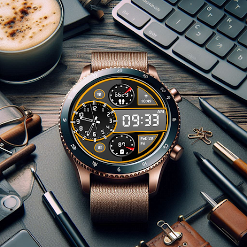 Key WF70 Luxury Watch Face screenshot