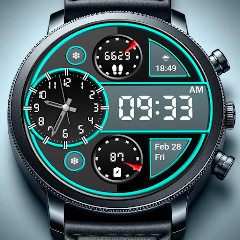 Key WF70 Luxury Watch Face screenshot