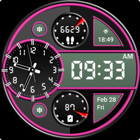 Key WF70 Luxury Watch Face screenshot
